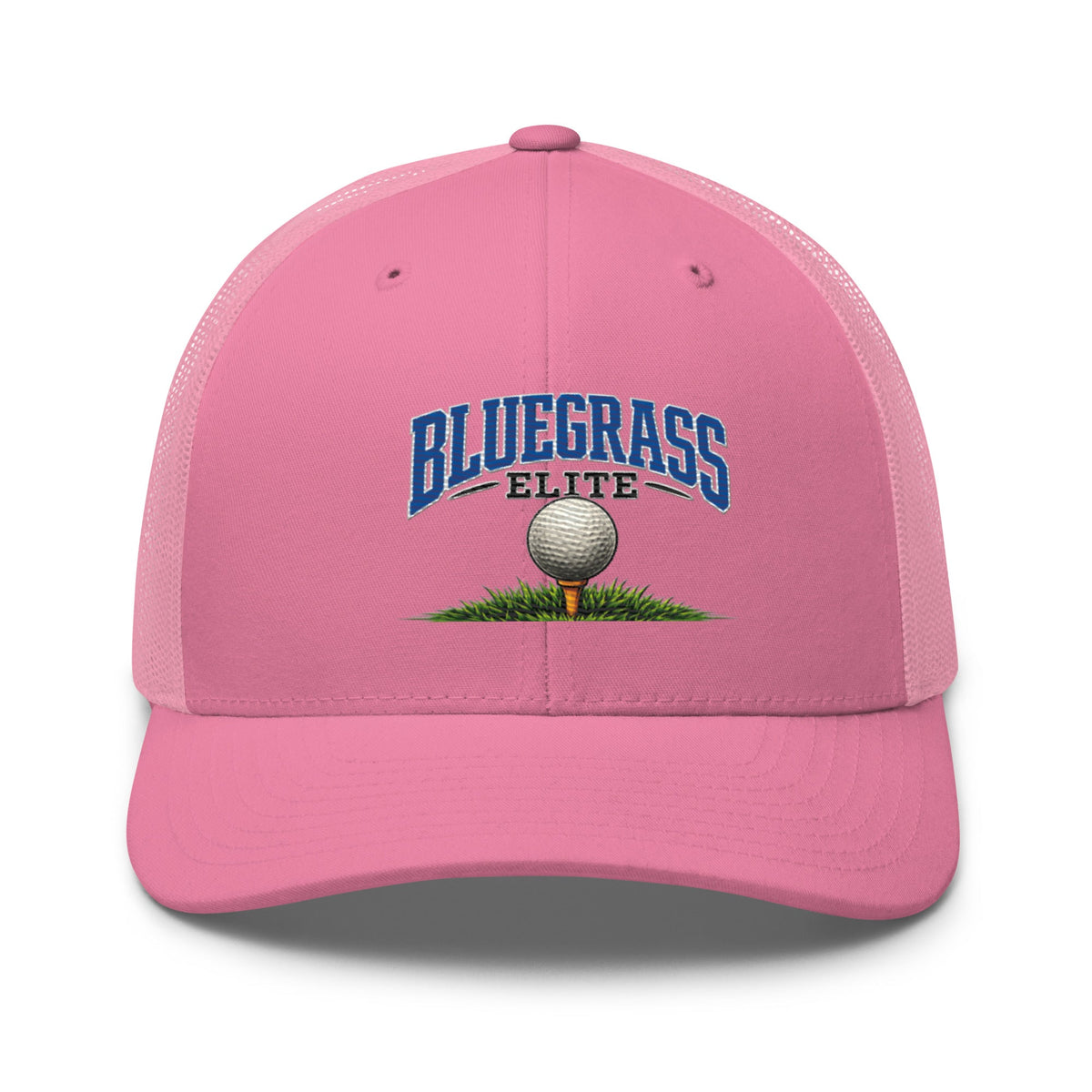 Bluegrass Elite Golf Ball Trucker Hat | Classic Grass Tee Design - Bluegrass Elite Apparel LLC