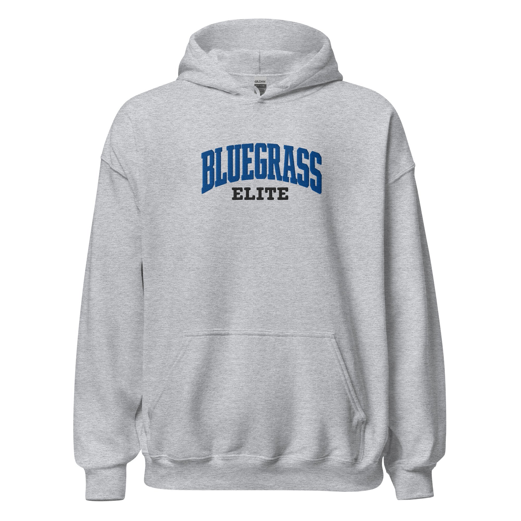Bluegrass Elite Script Embroidered Hoodie | Vintage Athletic Pullover - Bluegrass Elite Apparel LLC