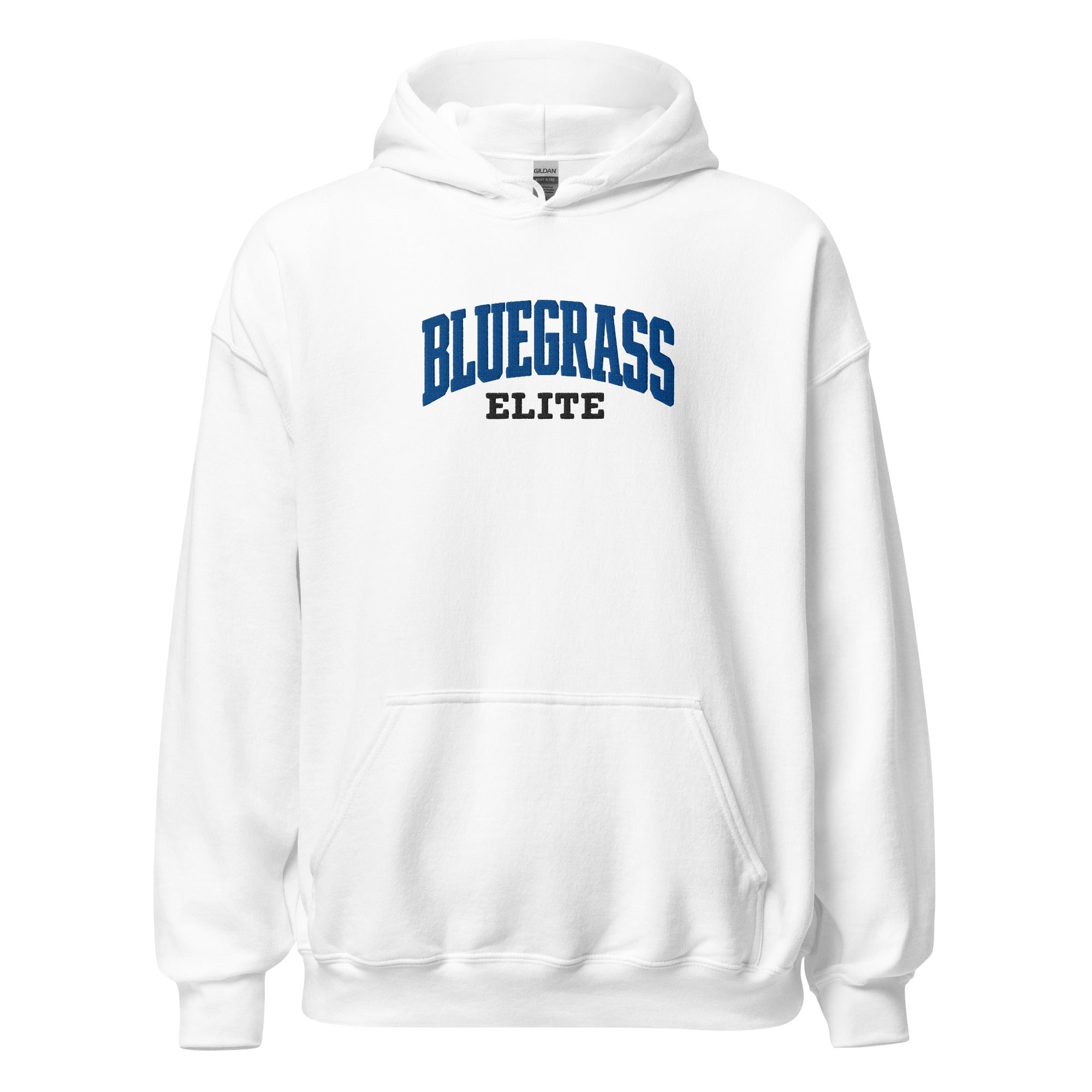 Bluegrass Elite Script Embroidered Hoodie | Vintage Athletic Pullover - Bluegrass Elite Apparel LLC