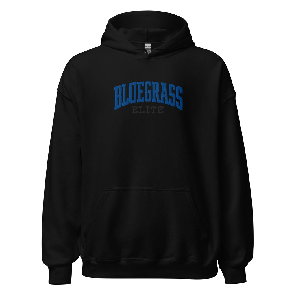 Bluegrass Elite Script Embroidered Hoodie | Vintage Athletic Pullover - Bluegrass Elite Apparel LLC