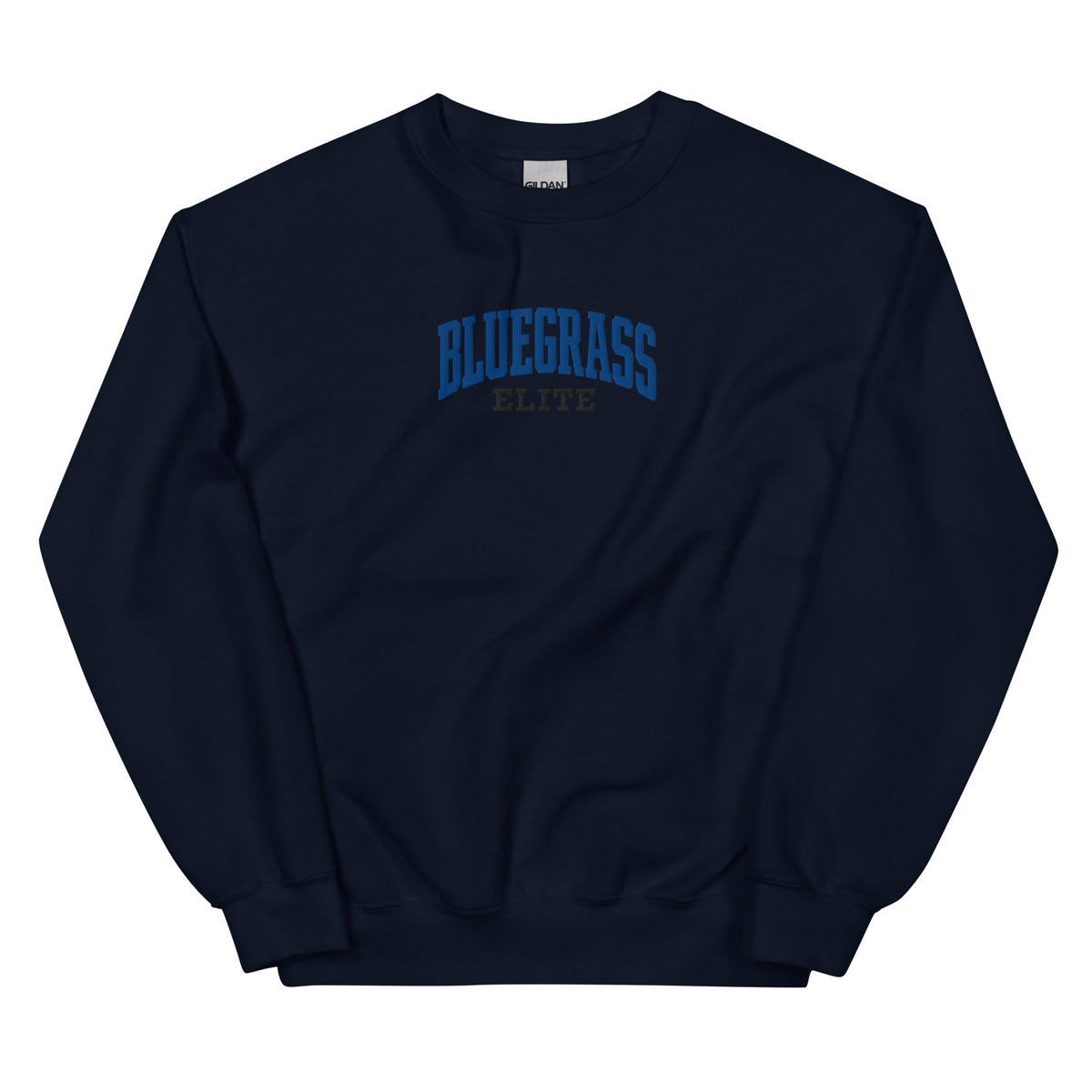 Bluegrass Elite Script Embroidered Sweatshirt | Vintage Athletic Crewneck - Bluegrass Elite Apparel LLC