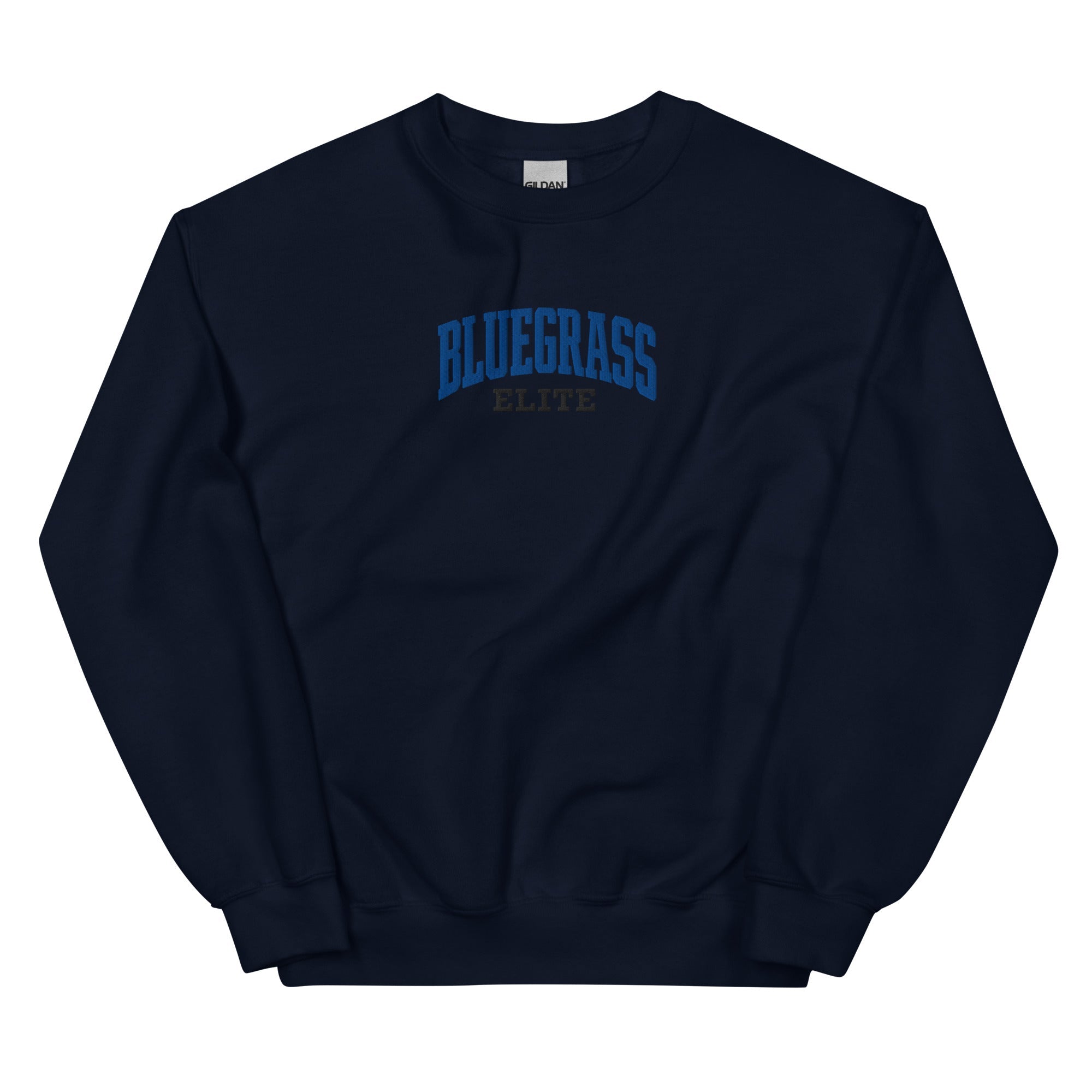 Bluegrass Elite Script Embroidered Sweatshirt | Vintage Athletic Crewneck - Bluegrass Elite Apparel LLC