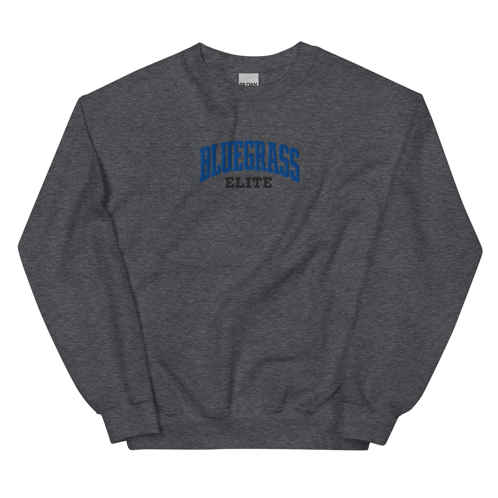 Bluegrass Elite Script Embroidered Sweatshirt | Vintage Athletic Crewneck - Bluegrass Elite Apparel LLC
