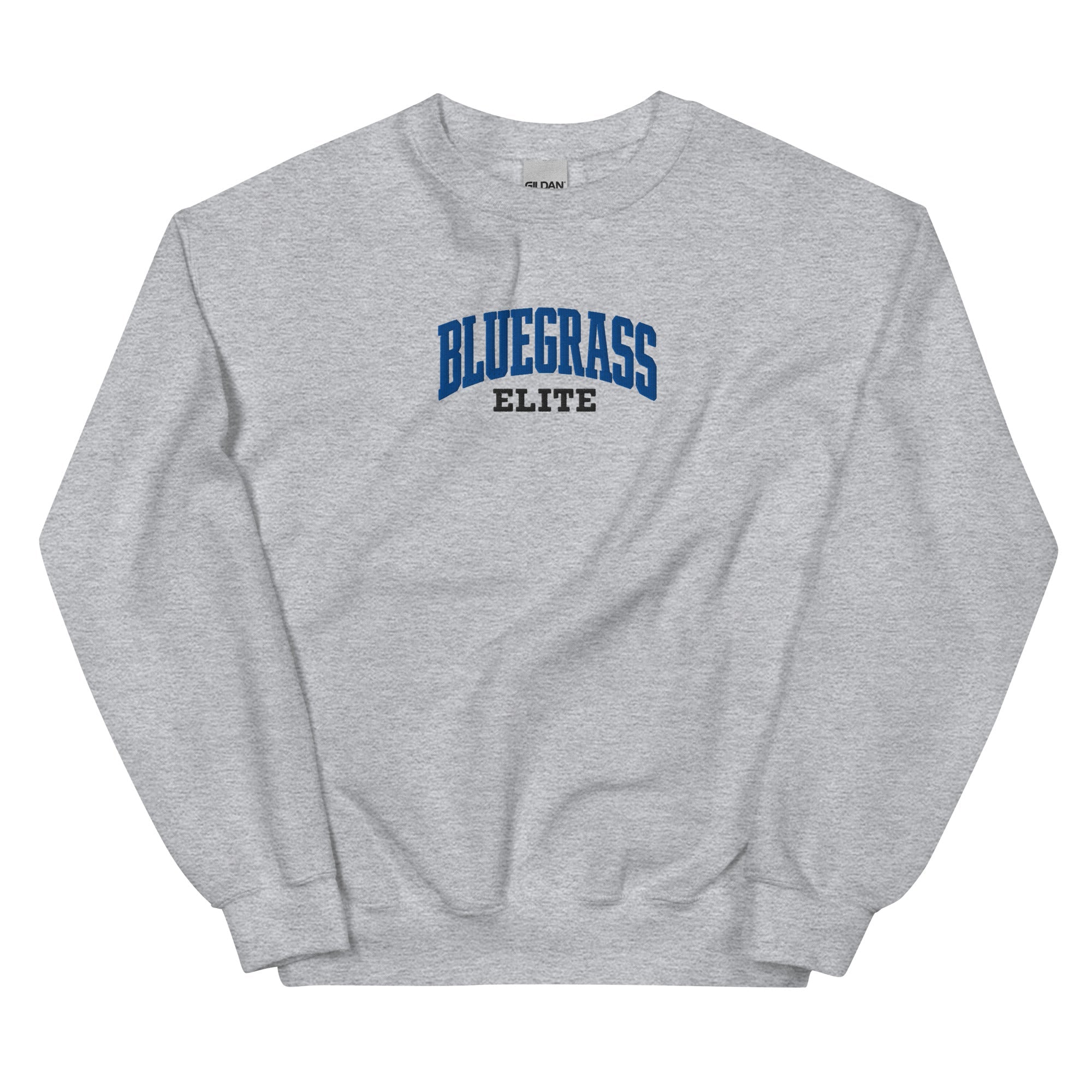 Bluegrass Elite Script Embroidered Sweatshirt | Vintage Athletic Crewneck - Bluegrass Elite Apparel LLC