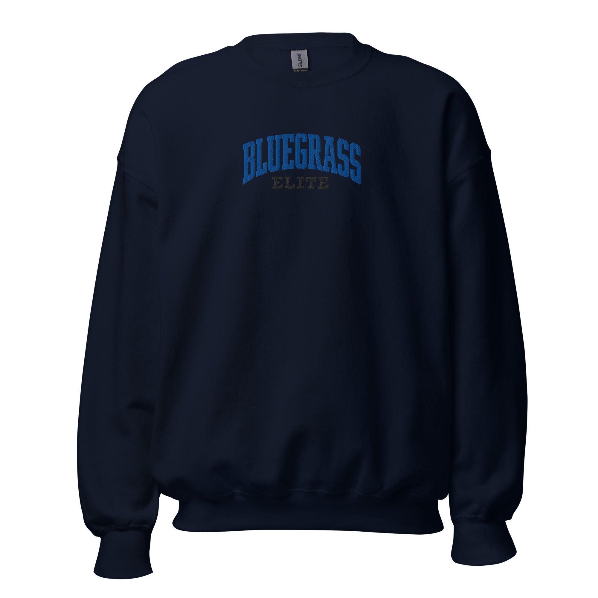 Bluegrass Elite Script Embroidered Sweatshirt | Vintage Athletic Crewneck - Bluegrass Elite Apparel LLC