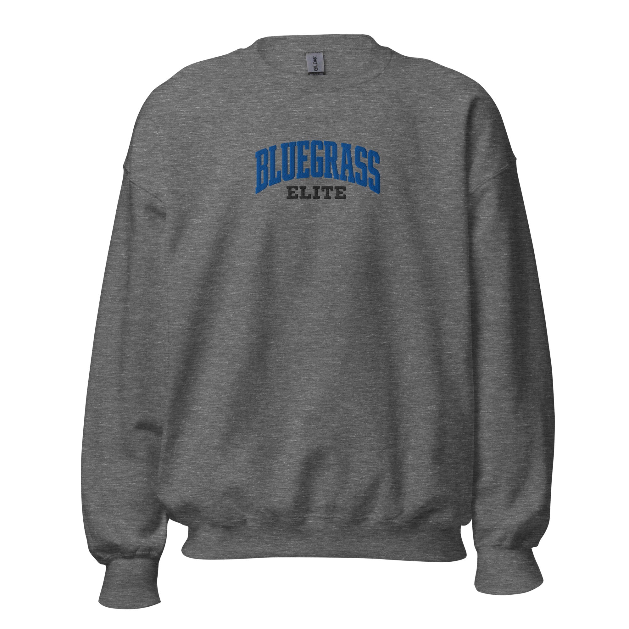Bluegrass Elite Script Embroidered Sweatshirt | Vintage Athletic Crewneck - Bluegrass Elite Apparel LLC
