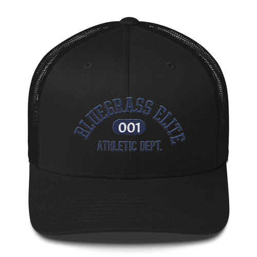 Bluegrass Elite Script Trucker Hat | Athletic Dept Heritage Cap - Bluegrass Elite Apparel LLC