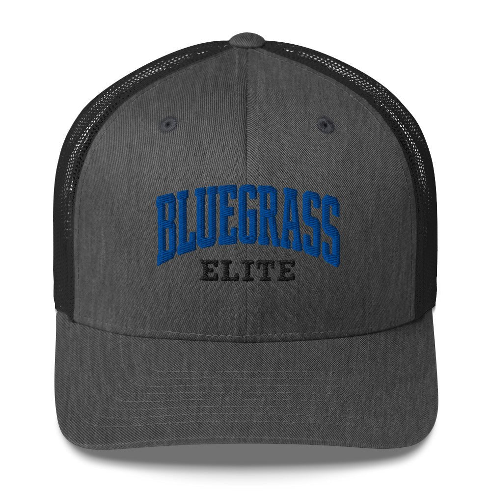 Bluegrass Elite Trucker Cap | Collegiate Arch Mesh Hat - Bluegrass Elite Apparel LLC