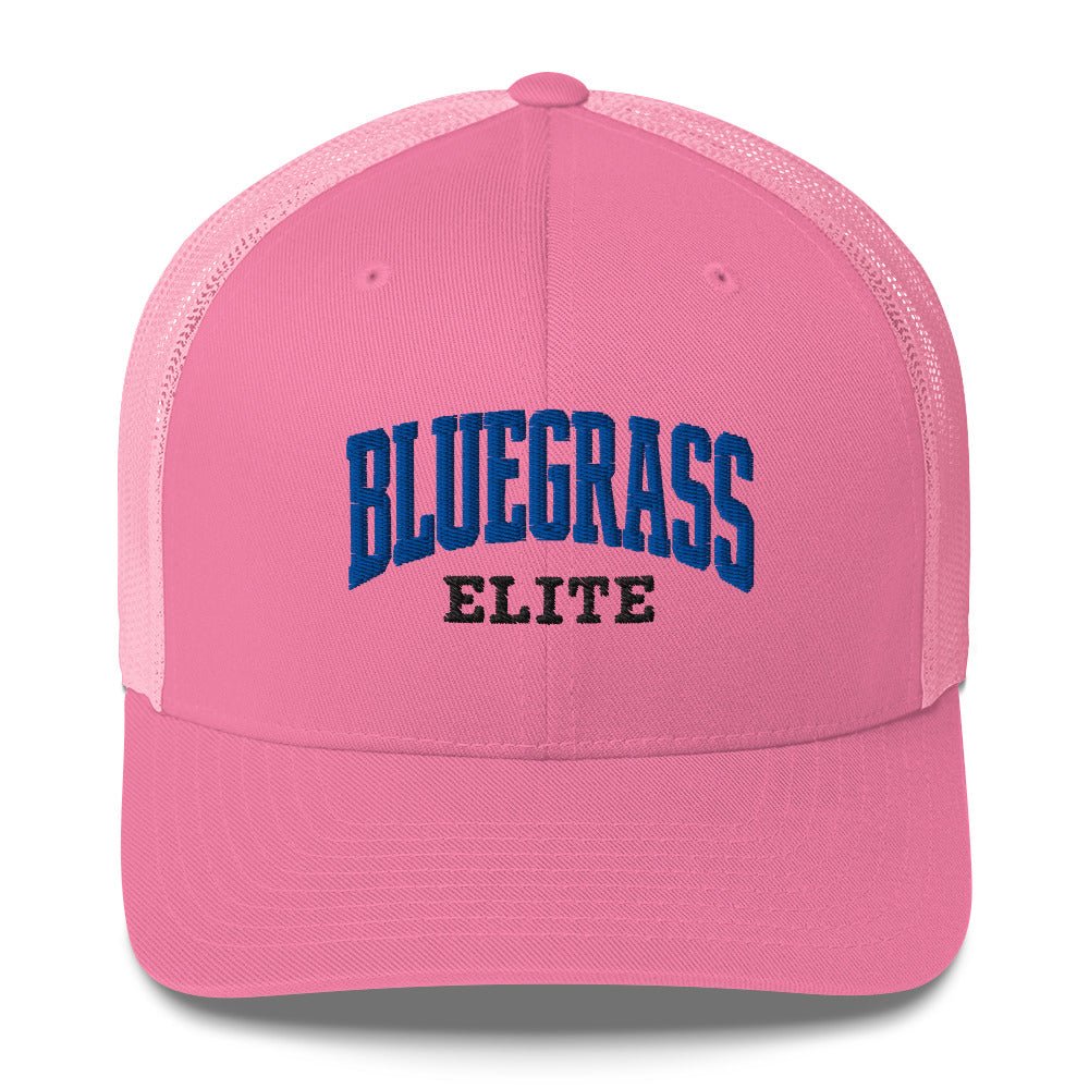 Bluegrass Elite Trucker Cap | Collegiate Arch Mesh Hat - Bluegrass Elite Apparel LLC
