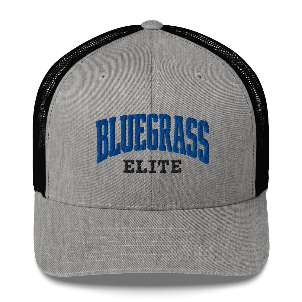 Bluegrass Elite Trucker Cap | Collegiate Arch Mesh Hat - Bluegrass Elite Apparel LLC