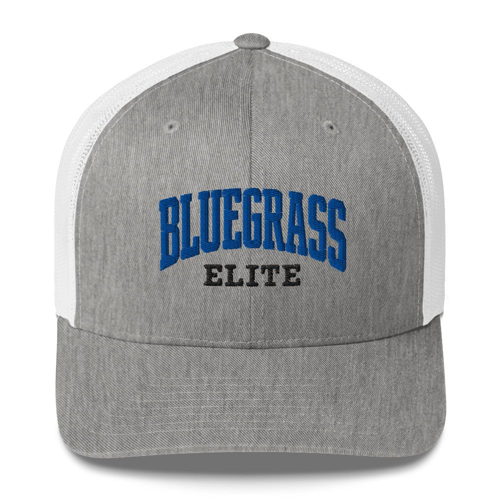 Bluegrass Elite Trucker Cap | Collegiate Arch Mesh Hat - Bluegrass Elite Apparel LLC