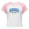 Bluegrass Elite Vintage Arch Graphic Raglan Baby Tee - Bluegrass Elite Apparel LLC