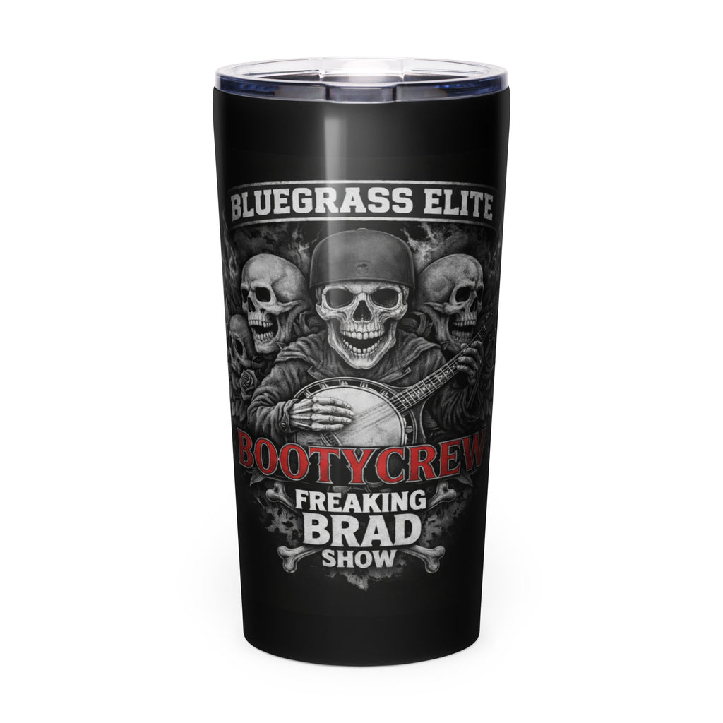 Bluegrass Skull Banjo Tumbler | BootyCrew Design | 20 oz Stainless Steel - Bluegrass Elite Apparel LLC