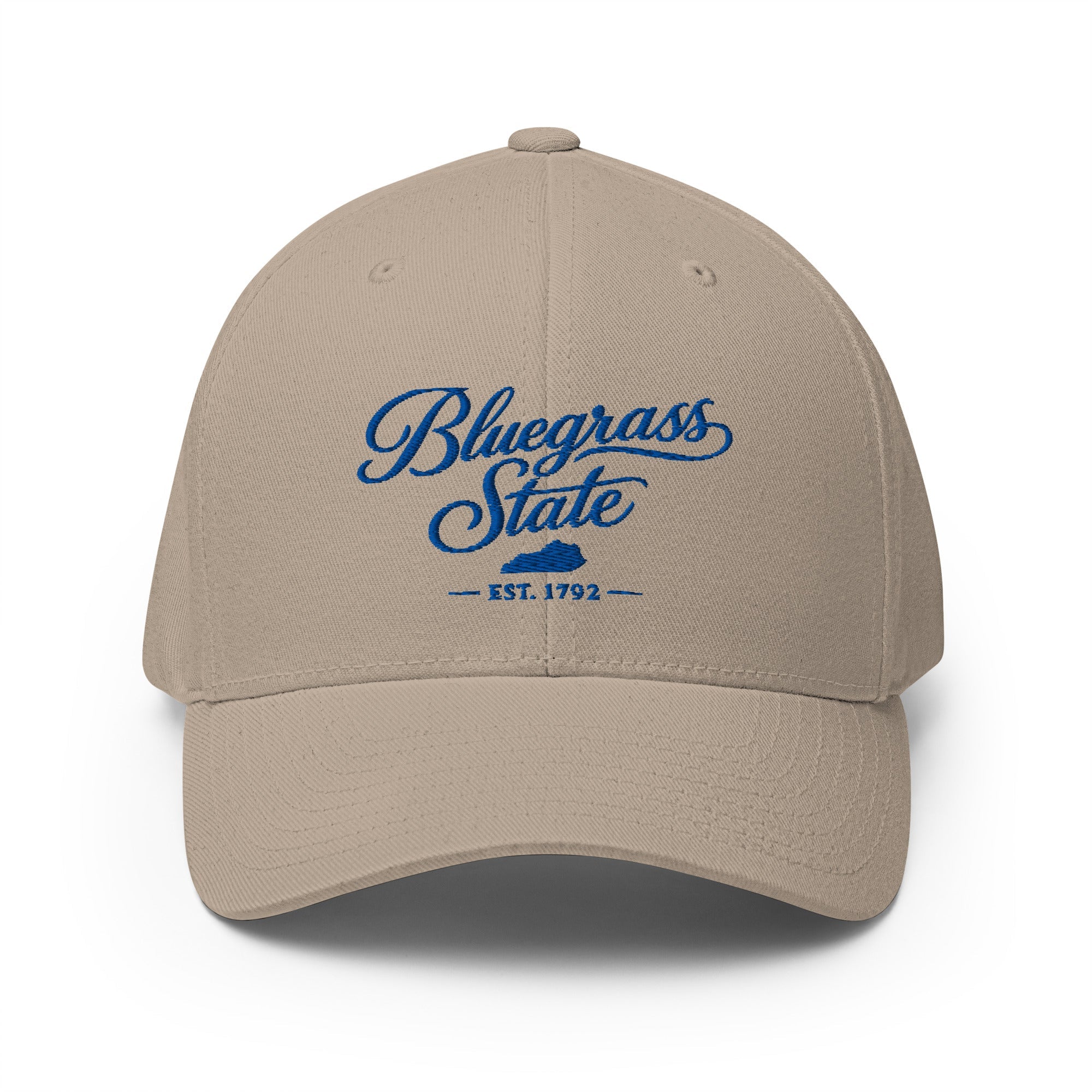 Bluegrass State Hat | Kentucky Script Design | Structured Twill Cap - Bluegrass Elite Apparel LLC