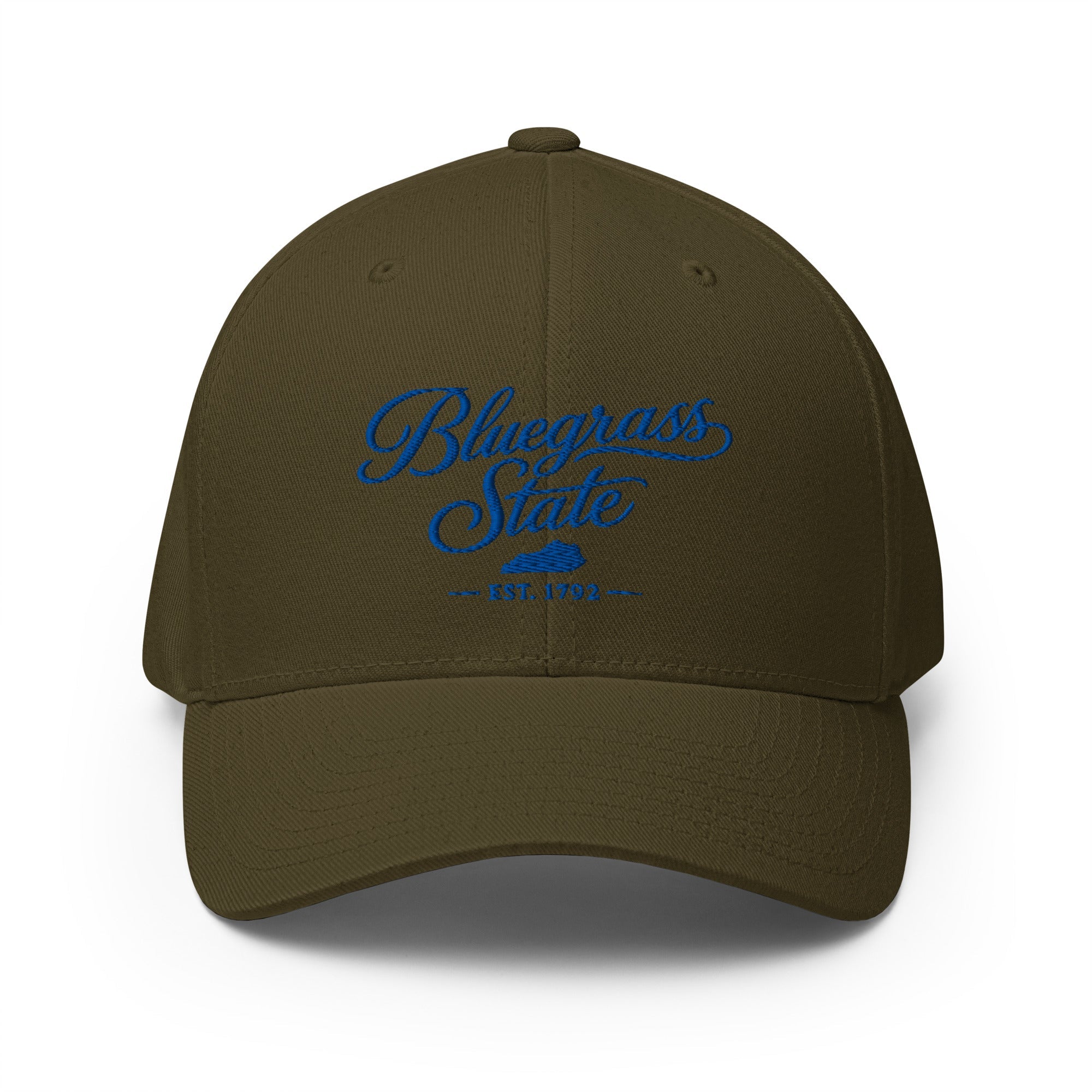 Bluegrass State Hat | Kentucky Script Design | Structured Twill Cap - Bluegrass Elite Apparel LLC