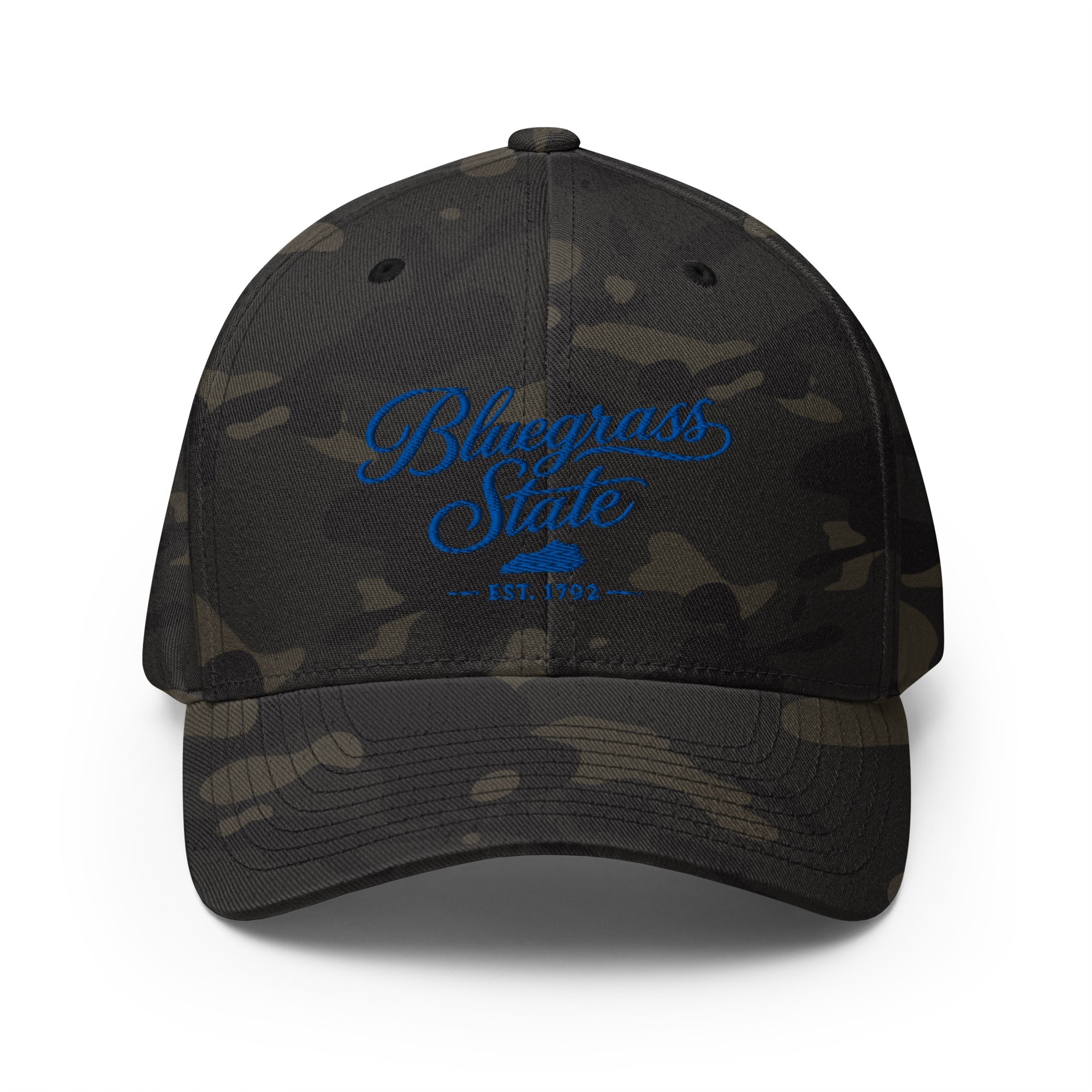 Bluegrass State Hat | Kentucky Script Design | Structured Twill Cap - Bluegrass Elite Apparel LLC