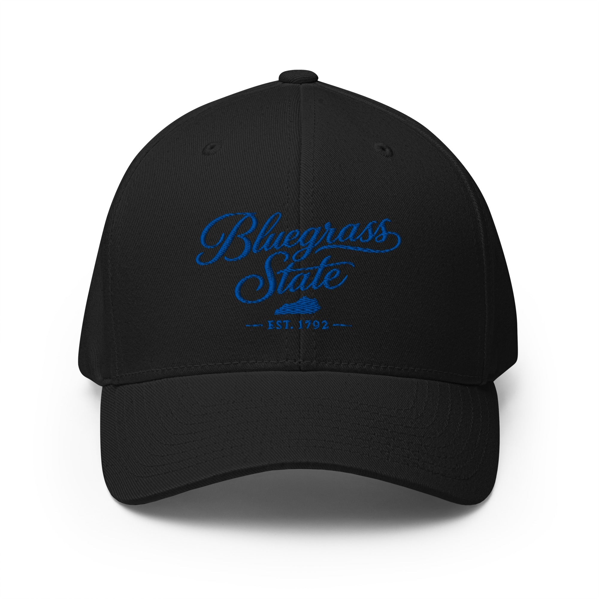 Bluegrass State Hat | Kentucky Script Design | Structured Twill Cap - Bluegrass Elite Apparel LLC