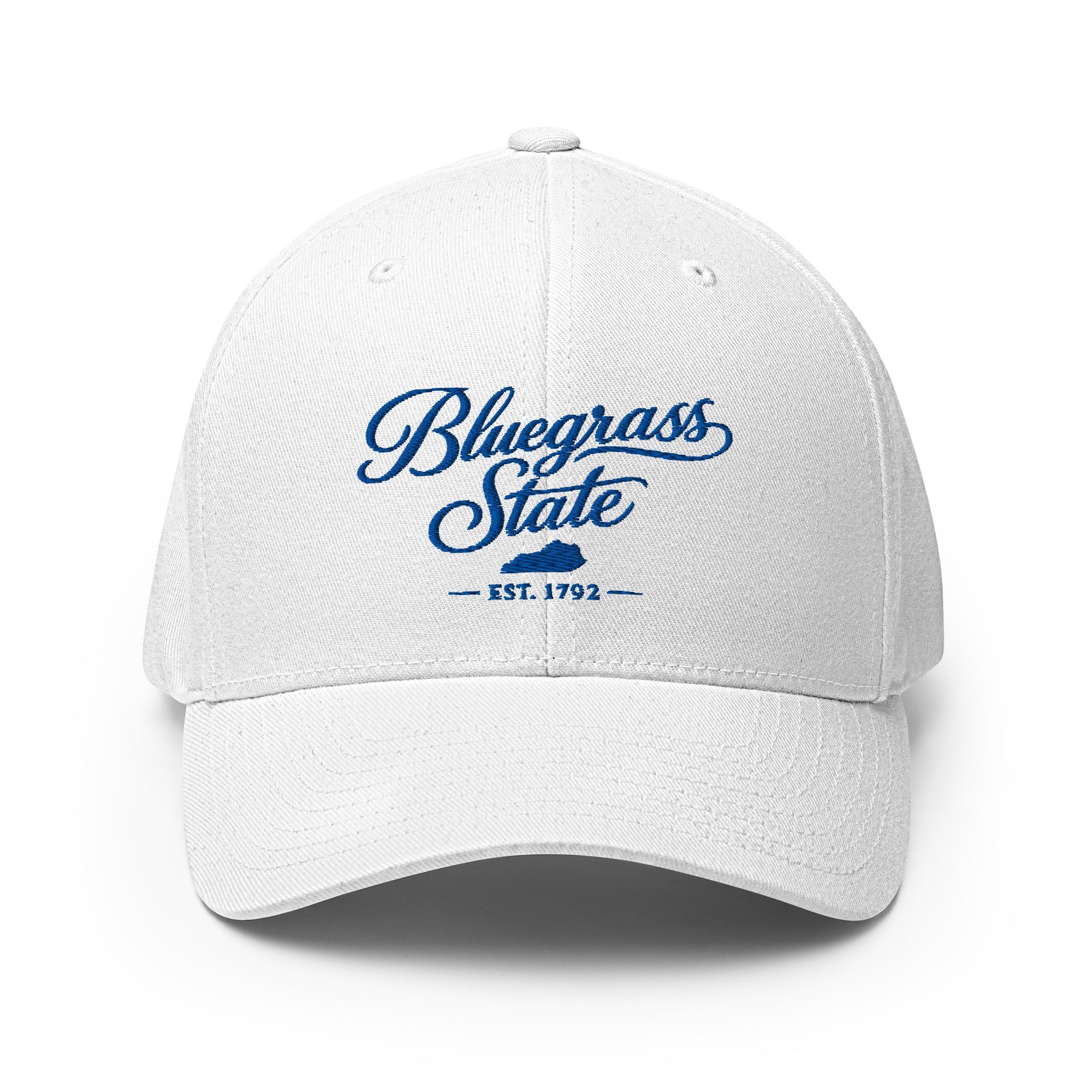 Bluegrass State Hat | Kentucky Script Design | Structured Twill Cap - Bluegrass Elite Apparel LLC