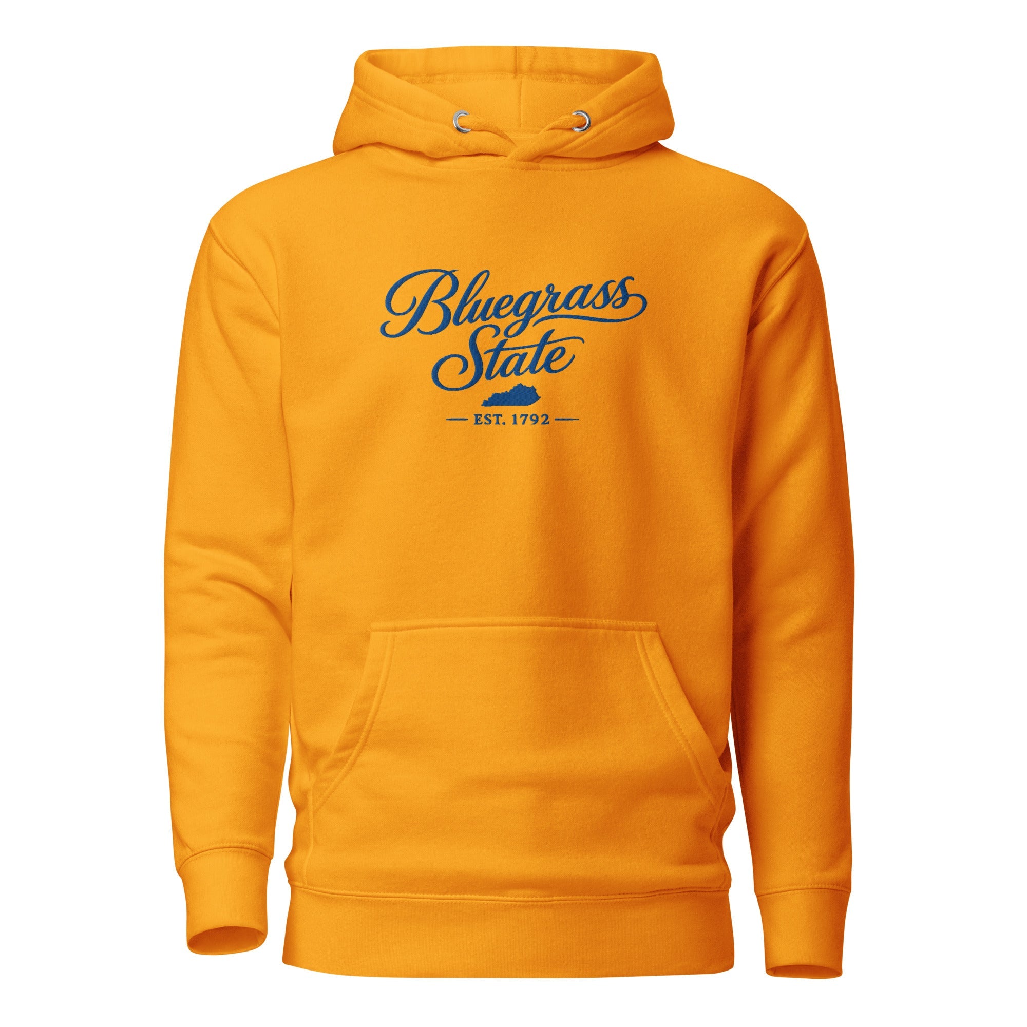 Bluegrass State Hoodie | Embroidered Kentucky Script Design | Unisex Fit - Bluegrass Elite Apparel LLC