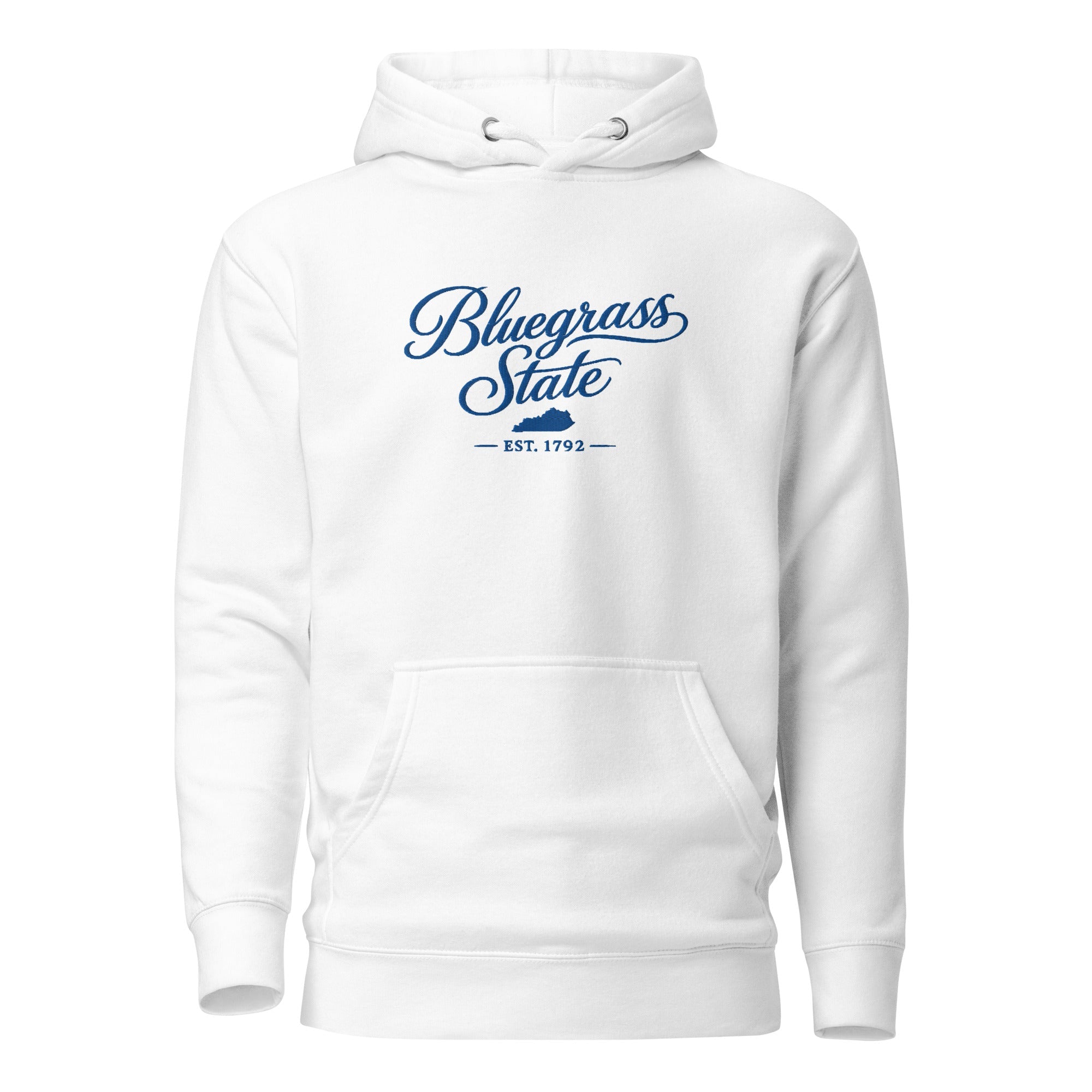 Bluegrass State Hoodie | Embroidered Kentucky Script Design | Unisex Fit - Bluegrass Elite Apparel LLC