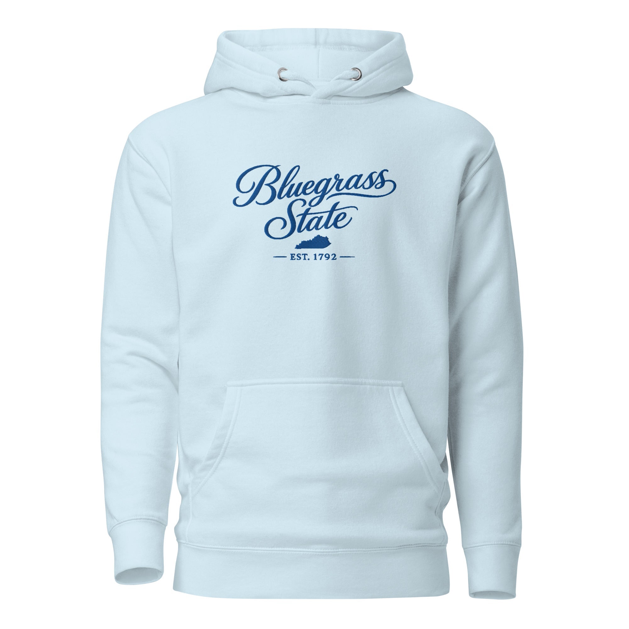 Bluegrass State Hoodie | Embroidered Kentucky Script Design | Unisex Fit - Bluegrass Elite Apparel LLC