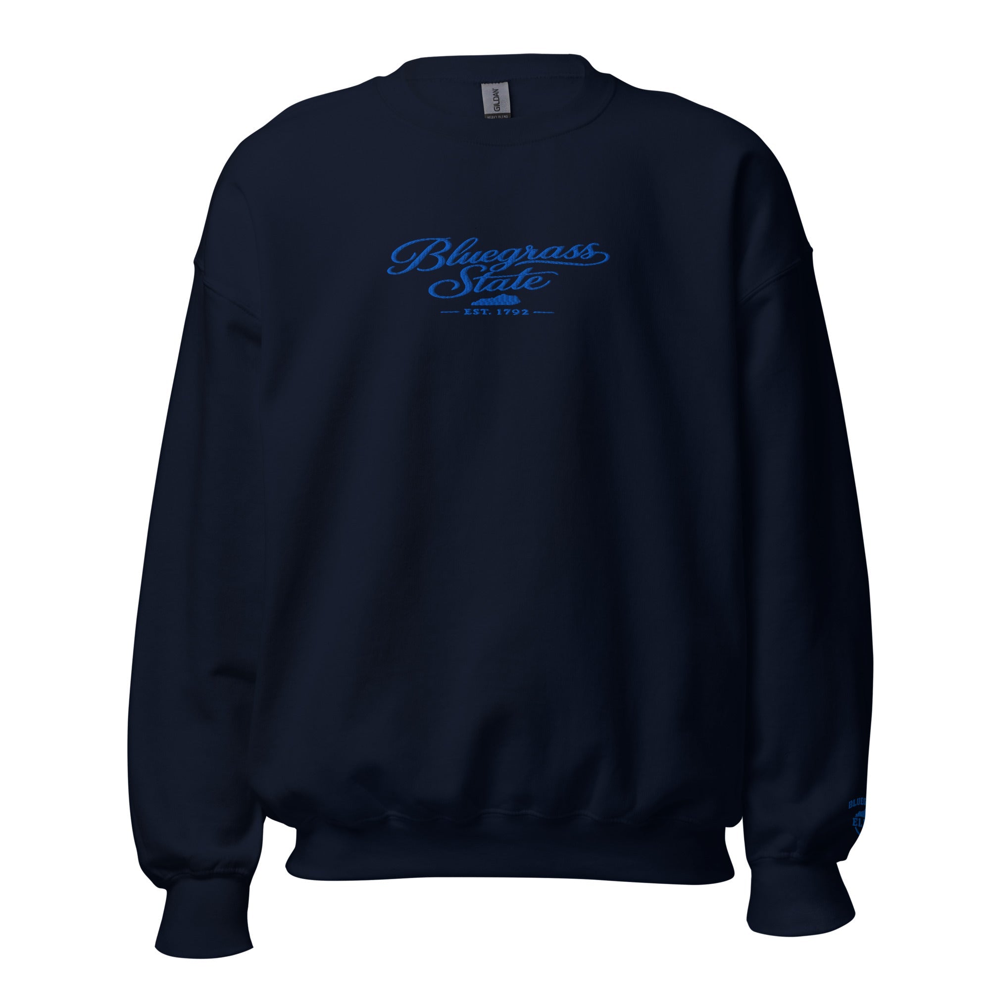 Bluegrass State Sweatshirt | Embroidered Script Design | Unisex Fit - Bluegrass Elite Apparel LLC