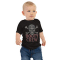 Booty Crew Baby Tee | Funny Pirate Jersey Shirt for Toddlers - Bluegrass Elite Apparel LLC