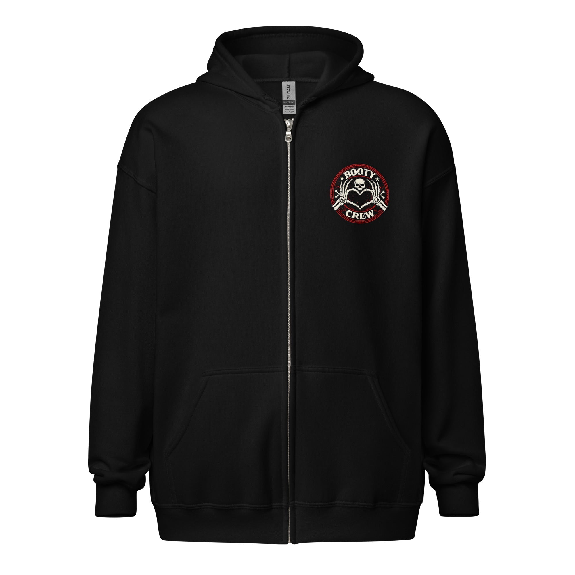 Booty Crew Skull Zip Hoodie - Bluegrass Elite Apparel LLC