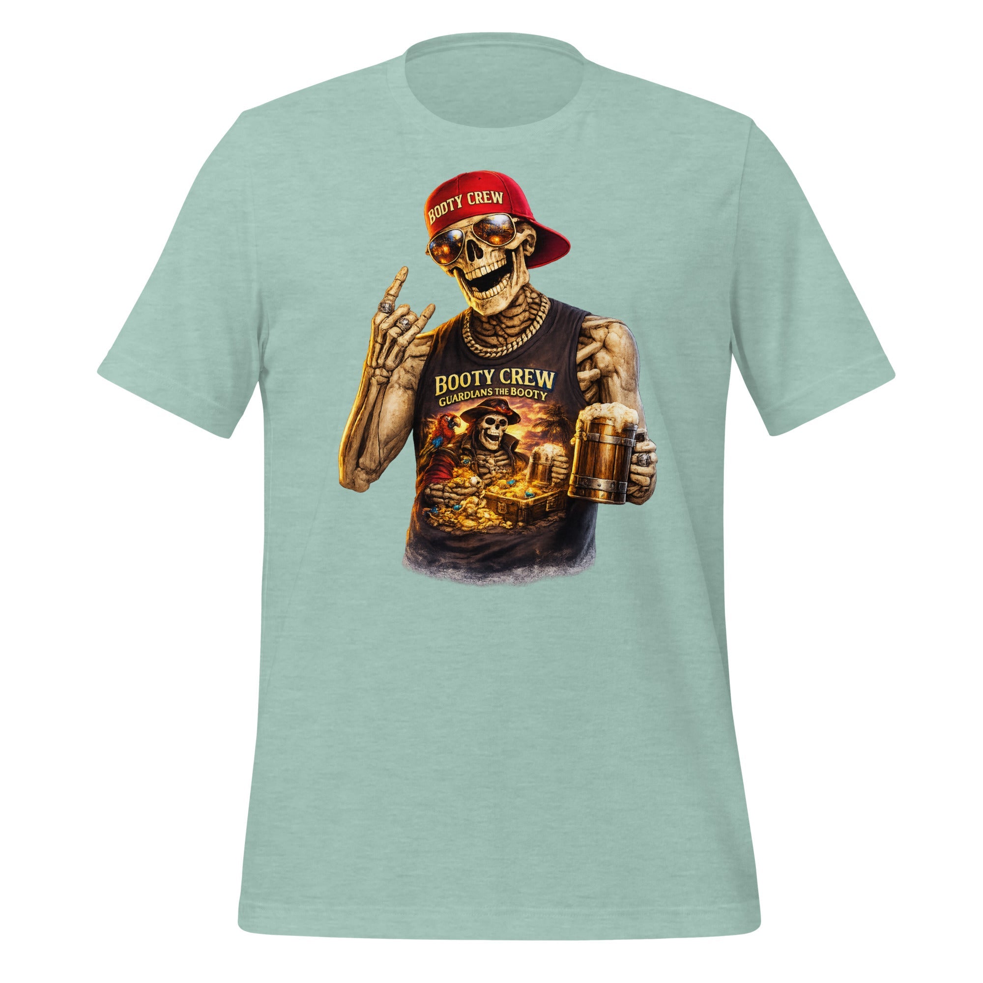 Booty Crew T-Shirt | Pirate Skeleton Design | Freaking Brad Show | Classic Cotton - Bluegrass Elite Apparel LLC