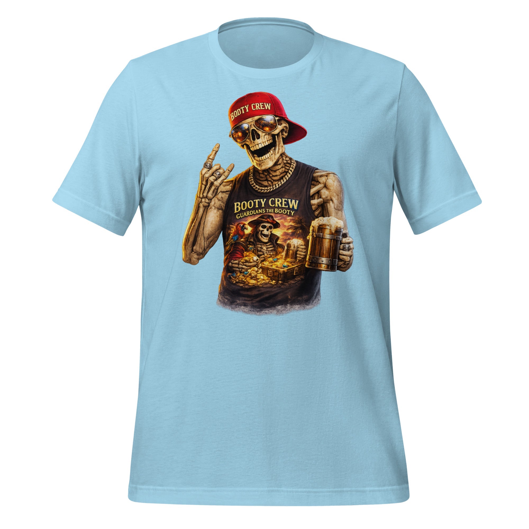 Booty Crew T-Shirt | Pirate Skeleton Design | Freaking Brad Show | Classic Cotton - Bluegrass Elite Apparel LLC