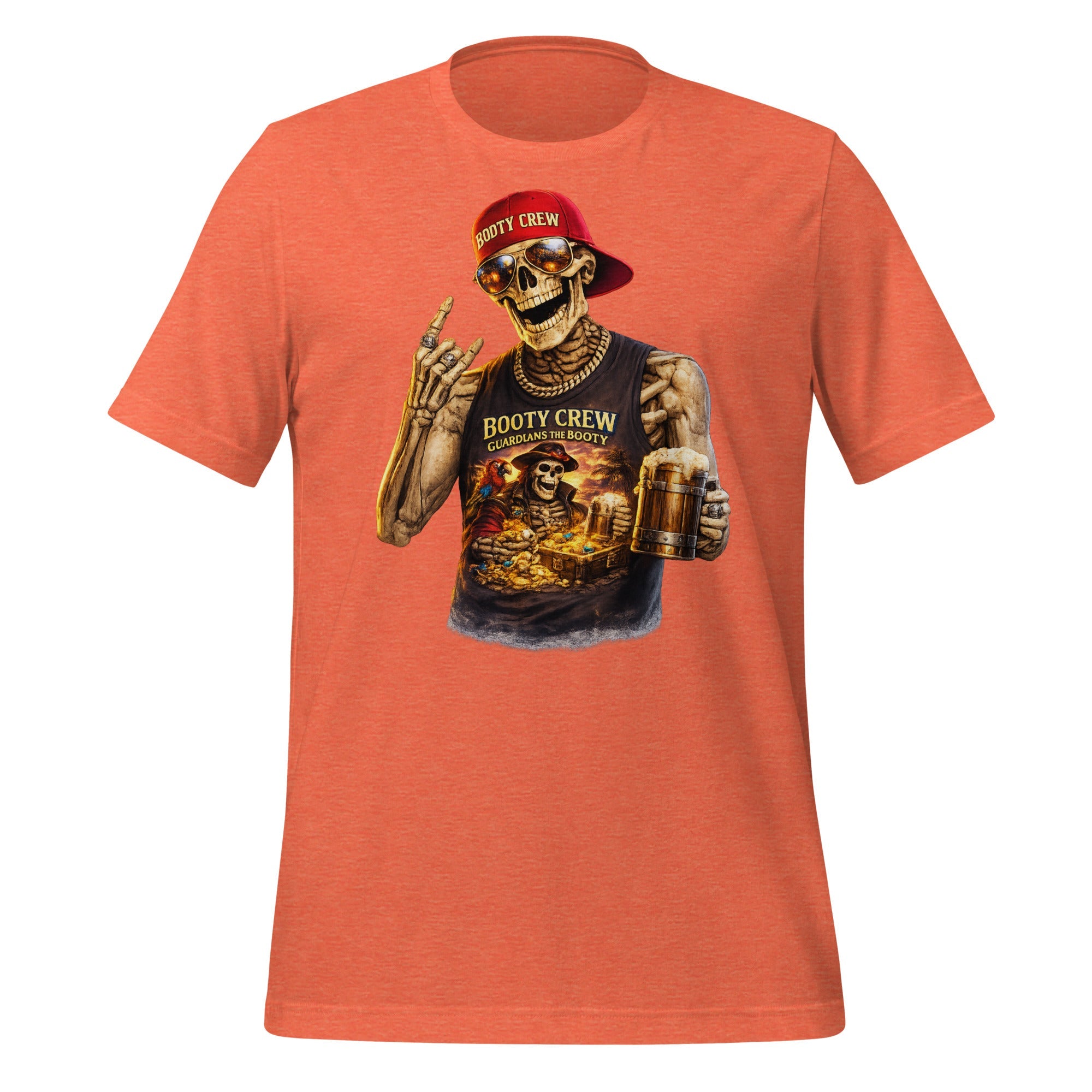Booty Crew T-Shirt | Pirate Skeleton Design | Freaking Brad Show | Classic Cotton - Bluegrass Elite Apparel LLC