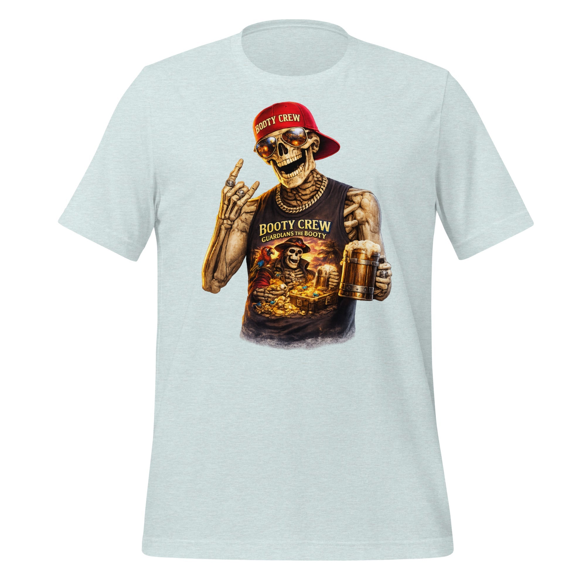 Booty Crew T-Shirt | Pirate Skeleton Design | Freaking Brad Show | Classic Cotton - Bluegrass Elite Apparel LLC