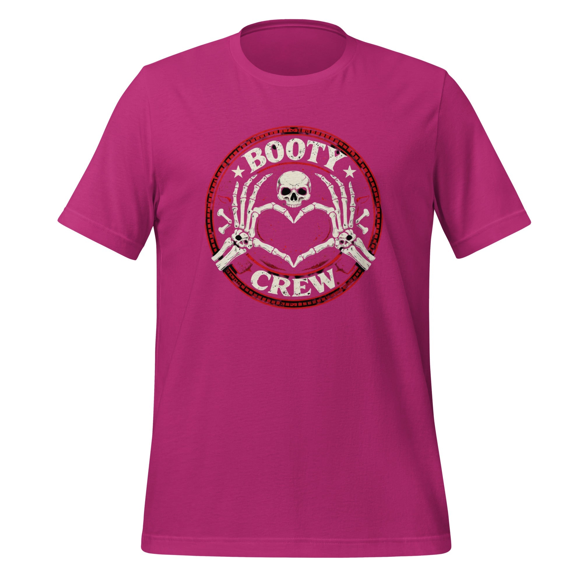 Booty Crew T-Shirt | Skeleton Heart Hands Design | Freaking Brad Show | Classic Cotton - Bluegrass Elite Apparel LLC