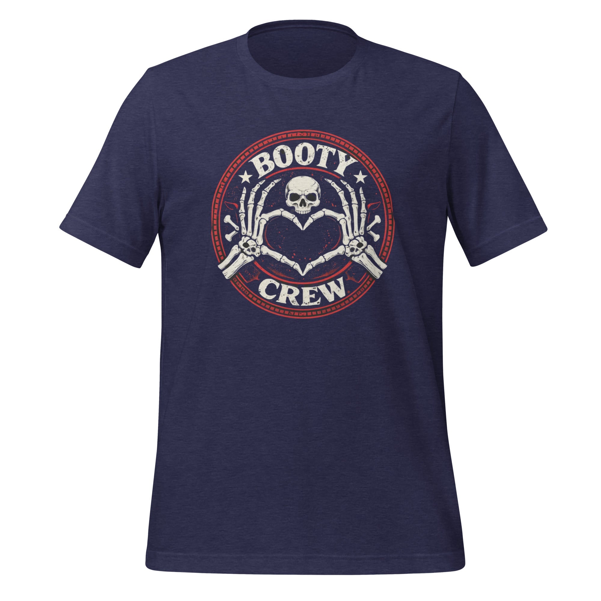 Booty Crew T-Shirt | Skeleton Heart Hands Design | Freaking Brad Show | Classic Cotton - Bluegrass Elite Apparel LLC