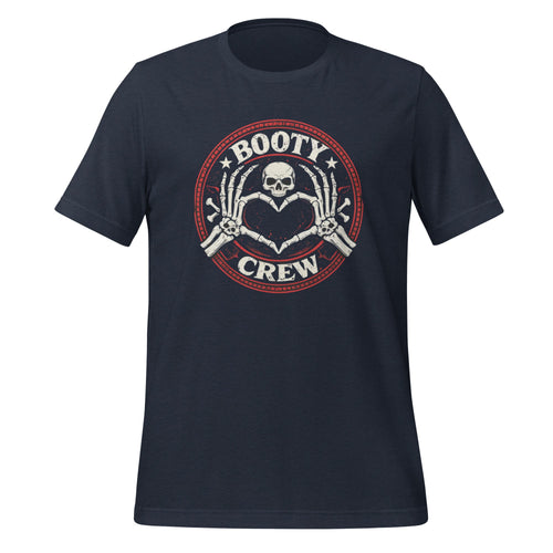 Booty Crew T-Shirt | Skeleton Heart Hands Design | Freaking Brad Show | Classic Cotton - Bluegrass Elite Apparel LLC