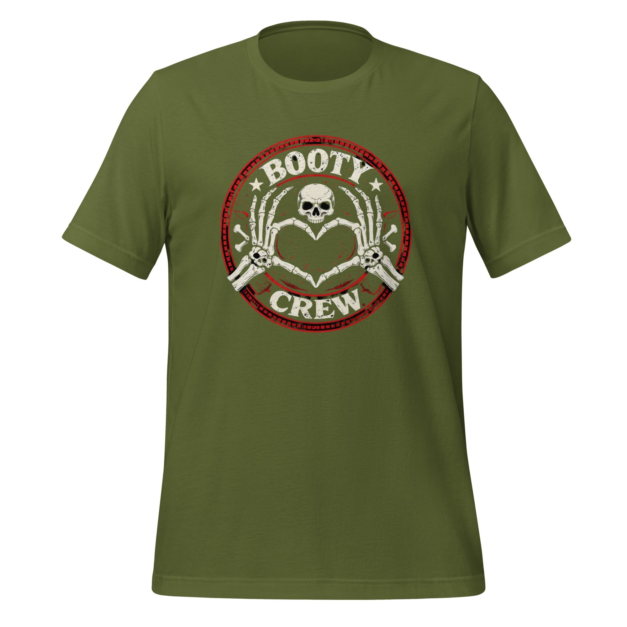 Booty Crew T-Shirt | Skeleton Heart Hands Design | Freaking Brad Show | Classic Cotton - Bluegrass Elite Apparel LLC