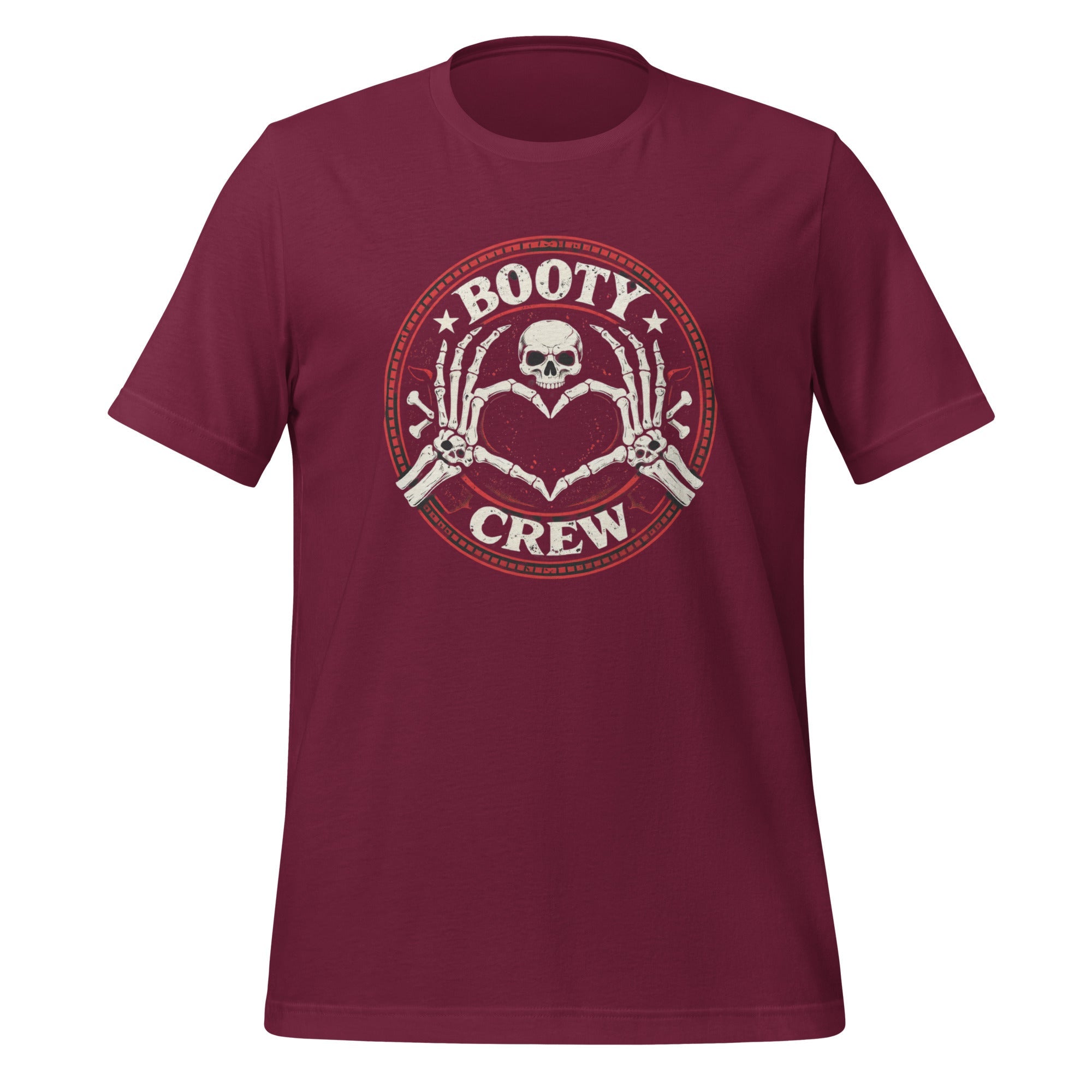 Booty Crew T-Shirt | Skeleton Heart Hands Design | Freaking Brad Show | Classic Cotton - Bluegrass Elite Apparel LLC