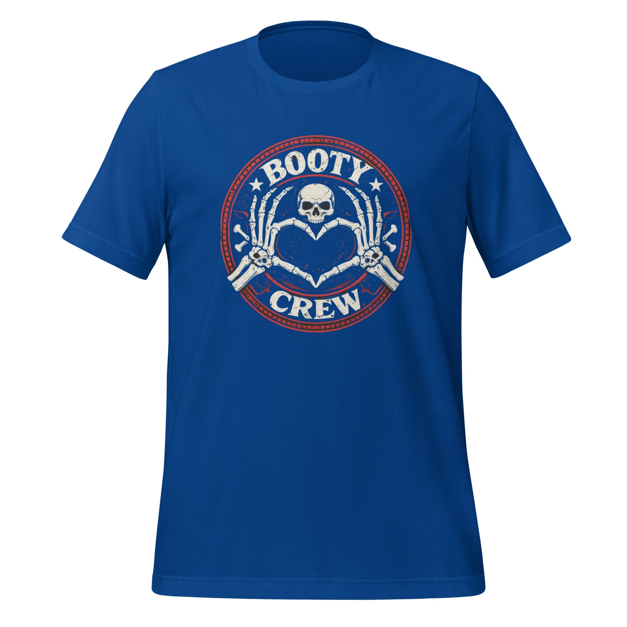 Booty Crew T-Shirt | Skeleton Heart Hands Design | Freaking Brad Show | Classic Cotton - Bluegrass Elite Apparel LLC
