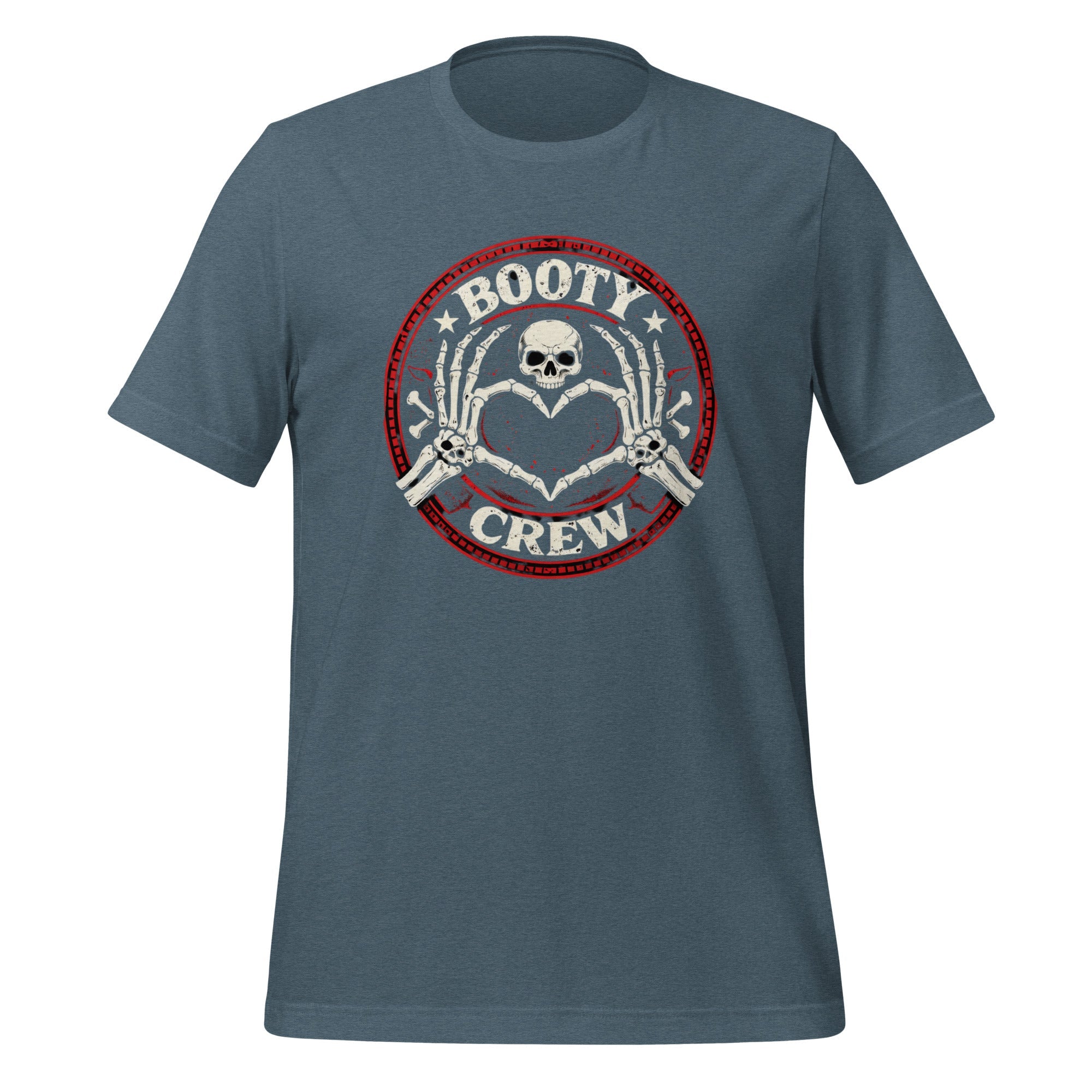 Booty Crew T-Shirt | Skeleton Heart Hands Design | Freaking Brad Show | Classic Cotton - Bluegrass Elite Apparel LLC
