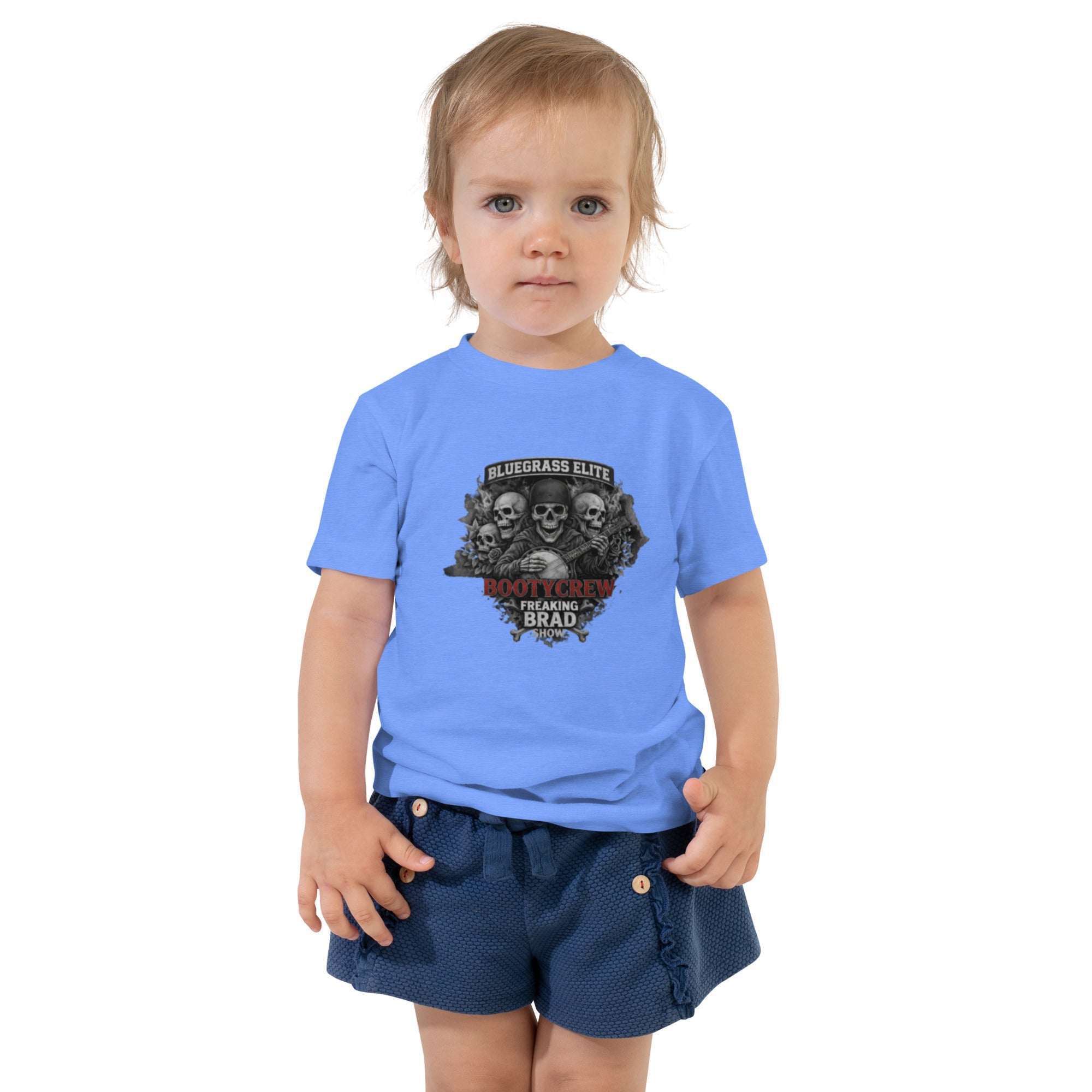 Booty Crew Toddler Tee | Banjo Skull Bluegrass Shirt - Bluegrass Elite Apparel LLC