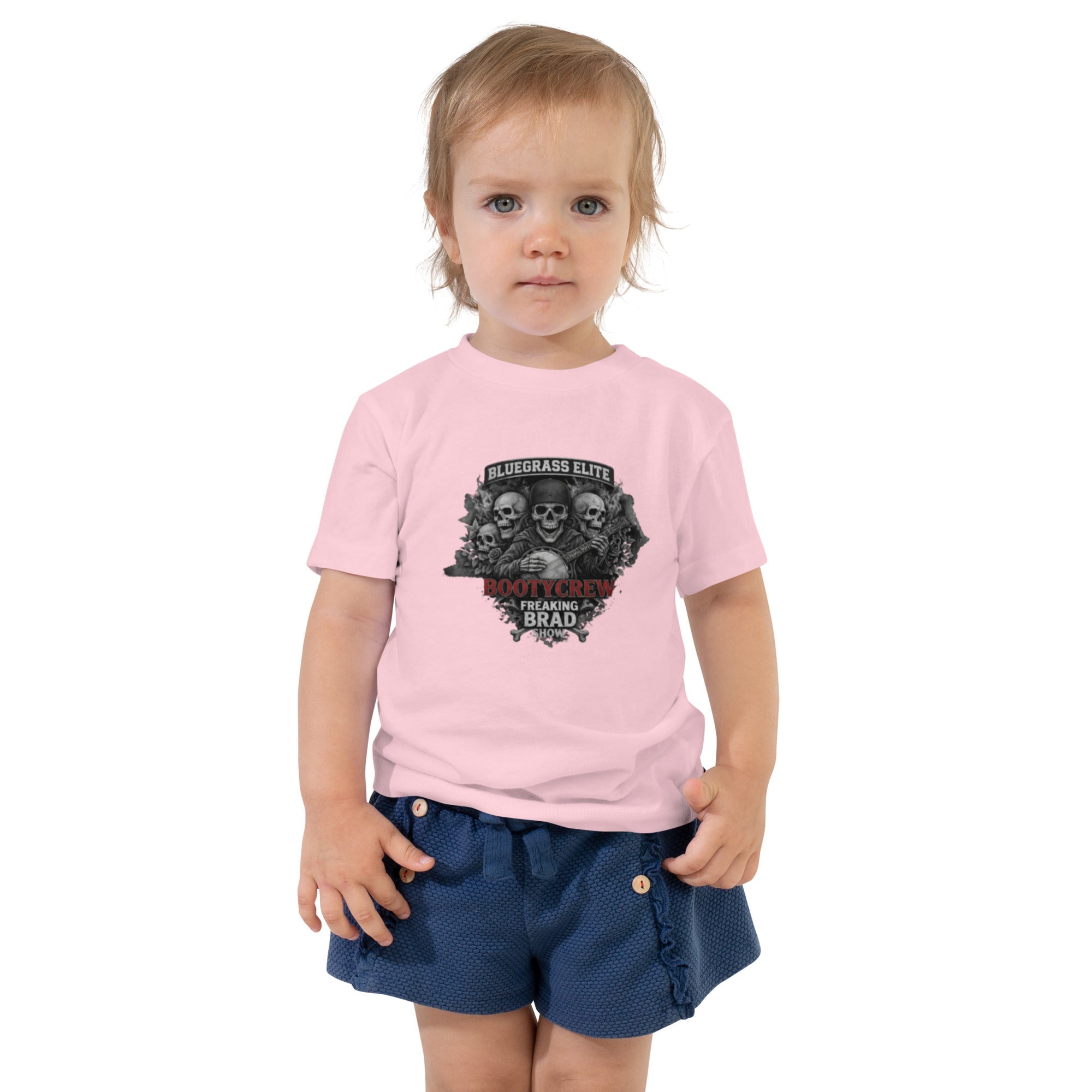 Booty Crew Toddler Tee | Banjo Skull Bluegrass Shirt - Bluegrass Elite Apparel LLC