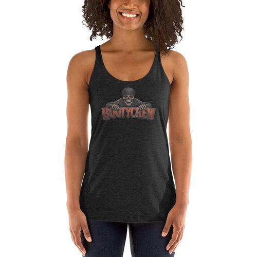 BootyCrew Racerback Tank | Skull Streetwear Design | Elite Tri - Blend - Bluegrass Elite Apparel LLC
