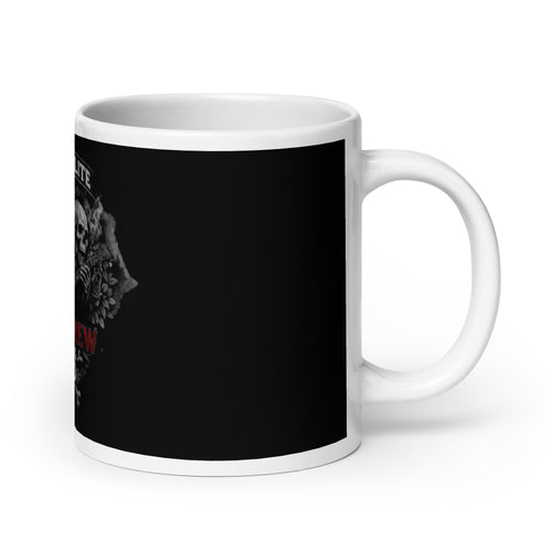 BootyCrew Skull Mug | Freaking Brad Show Design | Ceramic 11–20 oz - Bluegrass Elite Apparel LLC