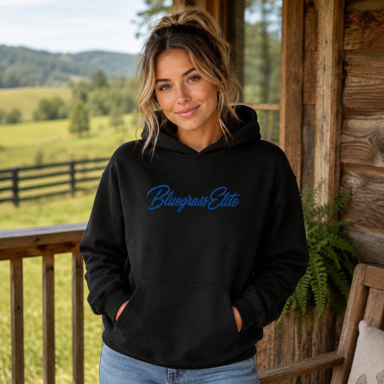 Bluegrass Elite Script Oversized Heavyweight Hoodie