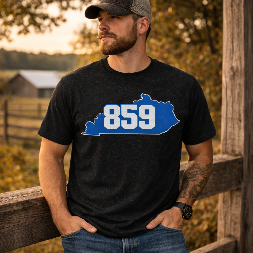 859 Kentucky T-Shirt | Bluegrass Area Code Design | Classic