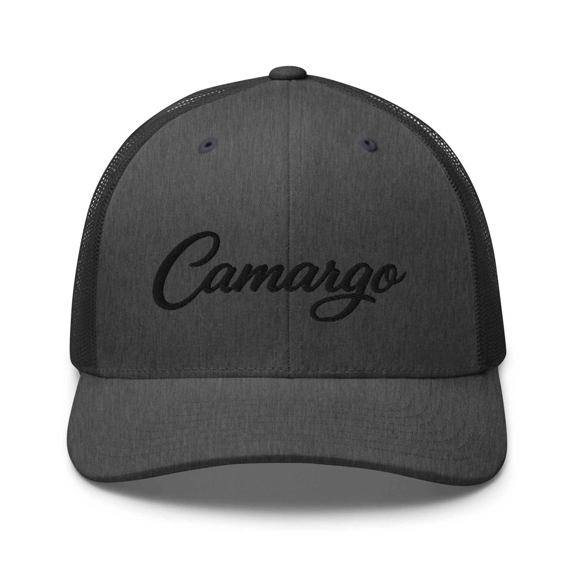 Camargo Script Trucker Cap – Kentucky City Series Classic Mesh Hat - Bluegrass Elite Apparel LLC