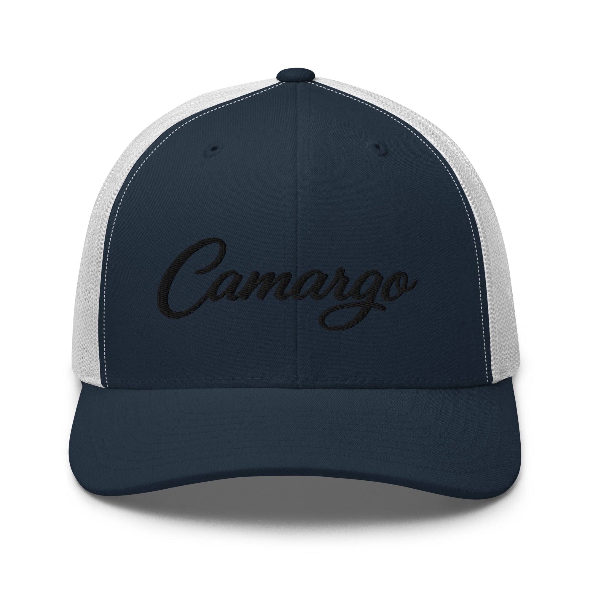 Camargo Script Trucker Cap – Kentucky City Series Classic Mesh Hat - Bluegrass Elite Apparel LLC
