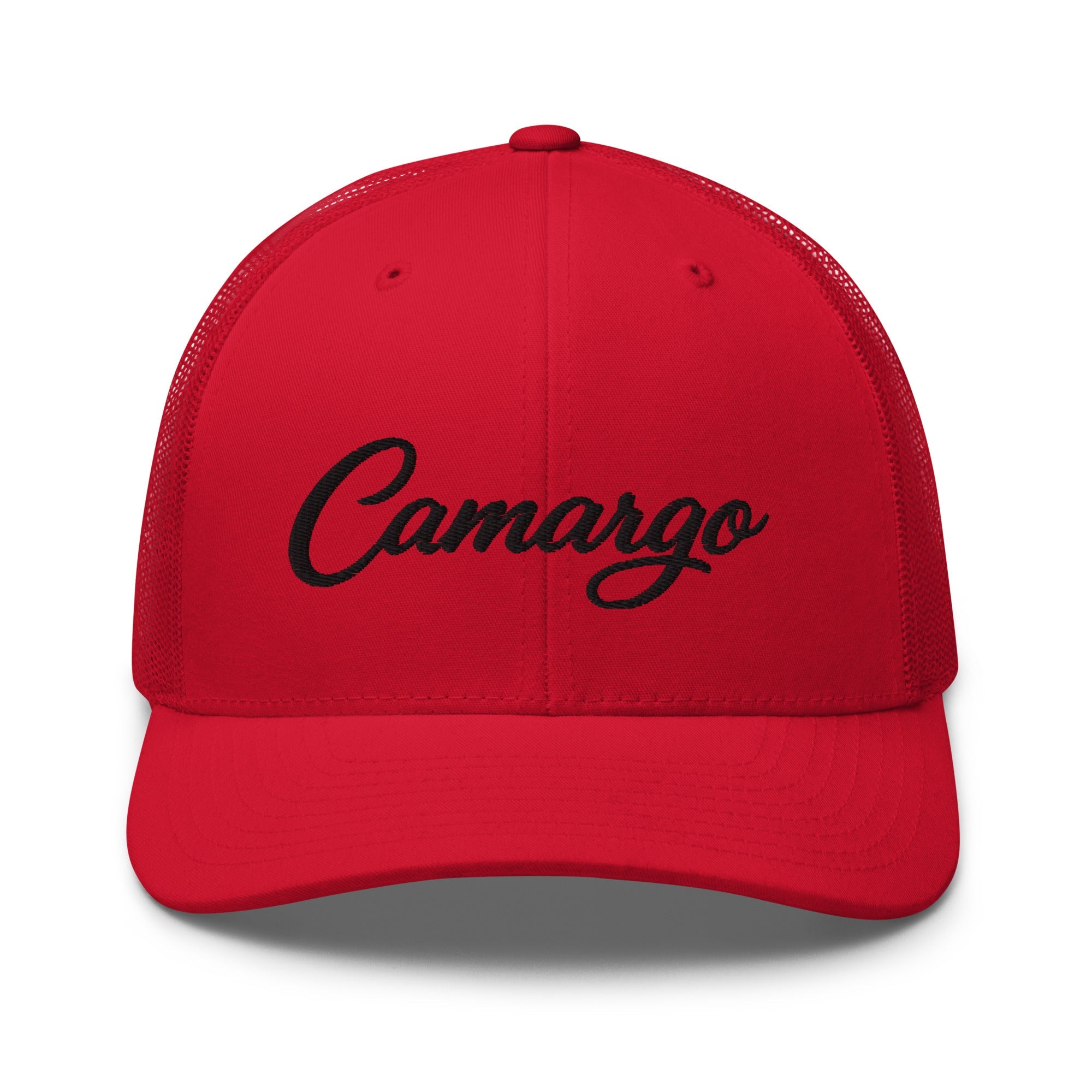 Camargo Script Trucker Cap – Kentucky City Series Classic Mesh Hat - Bluegrass Elite Apparel LLC