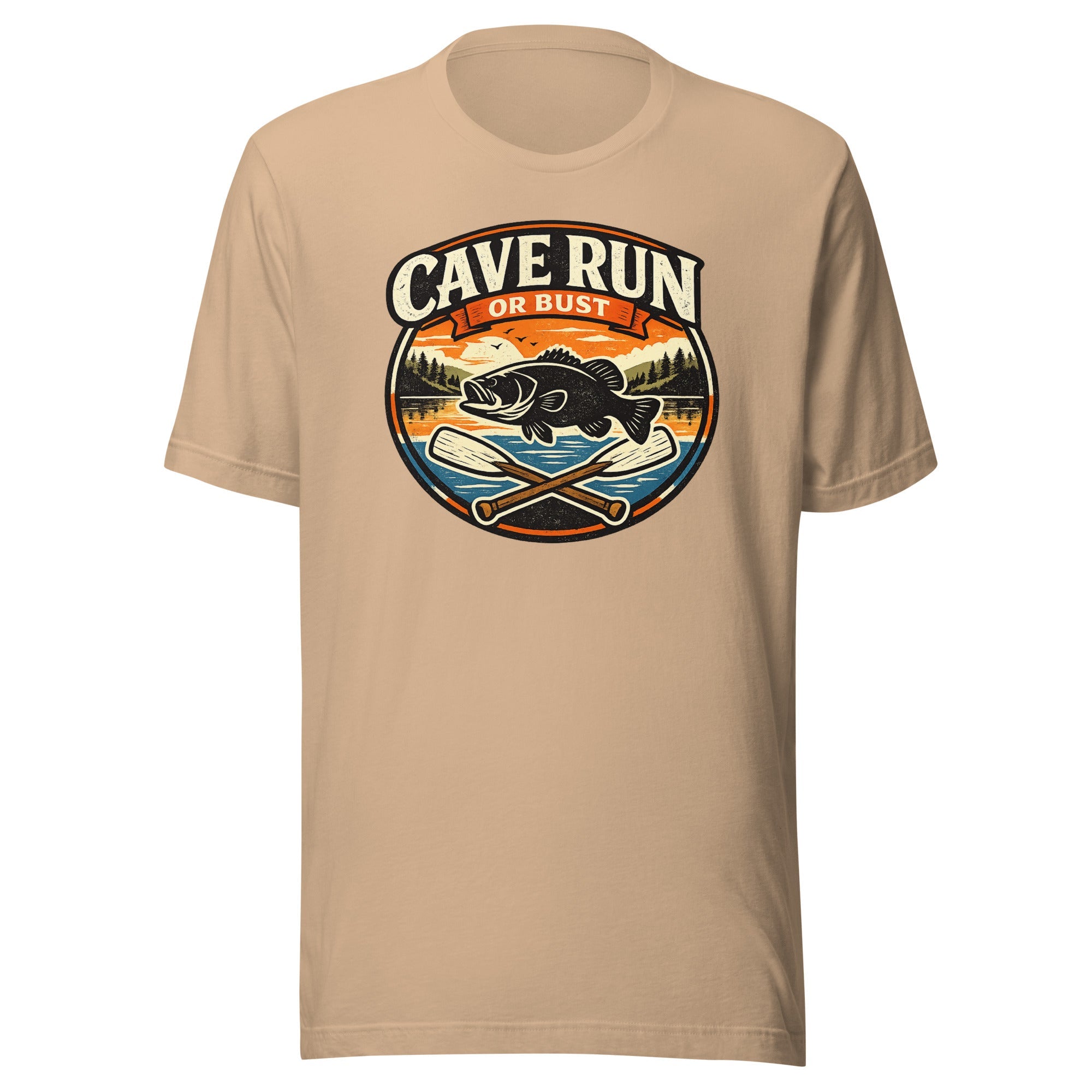 Cave Run Lake Shirt | Vintage Road Trip Badge Design | Classic - Bluegrass Elite Apparel LLC