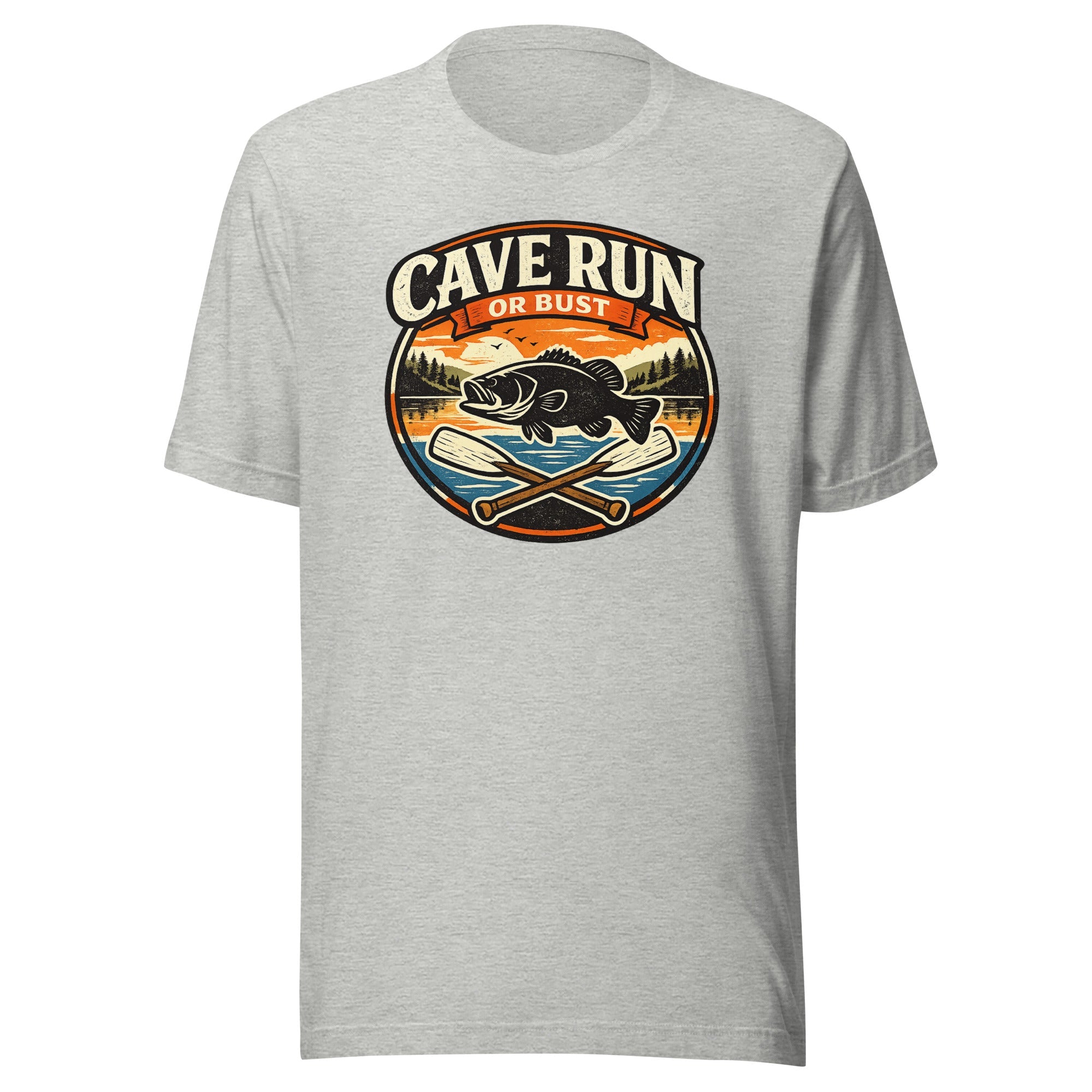 Cave Run Lake Shirt | Vintage Road Trip Badge Design | Classic - Bluegrass Elite Apparel LLC
